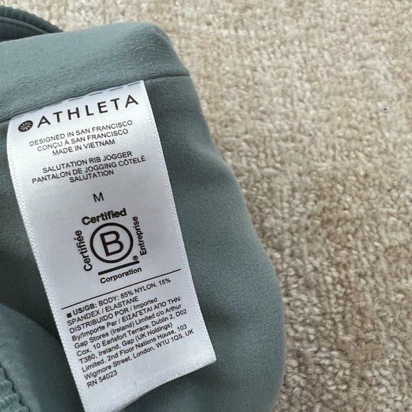 Athleta Salutation Rib Jogger Pant M High Rise - Picture 8 of 10